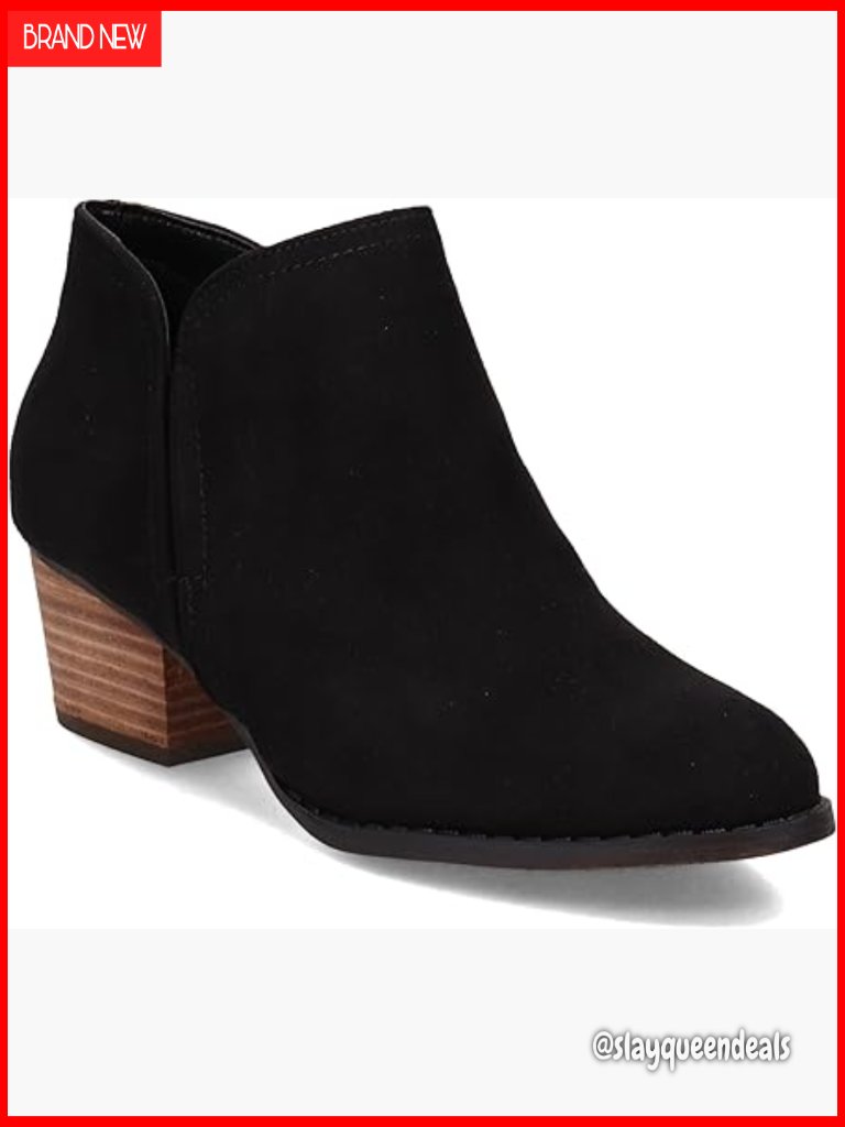 Perforated Ankle Bootie With 1.5 Inch Heel, Inside Zipper, Stretch Gore